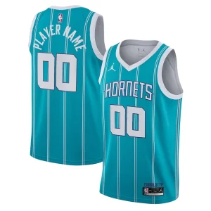 Cool Charlotte Hornets Jordan Brand 2020/21 Swingman Custom Jersey Icon Edition Teal
