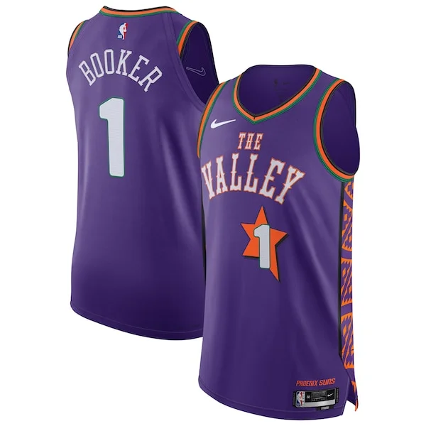Cool Devin Booker Phoenix Suns Nike 2024/25 Authentic Player Jersey City Edition Purple
