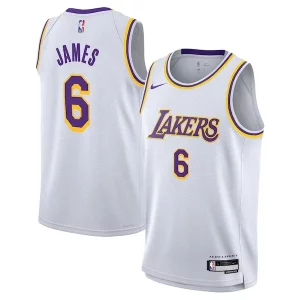 Cool Duraturo LeBron James Los Angeles Lakers Nike Youth Swingman Jersey Association Edition White