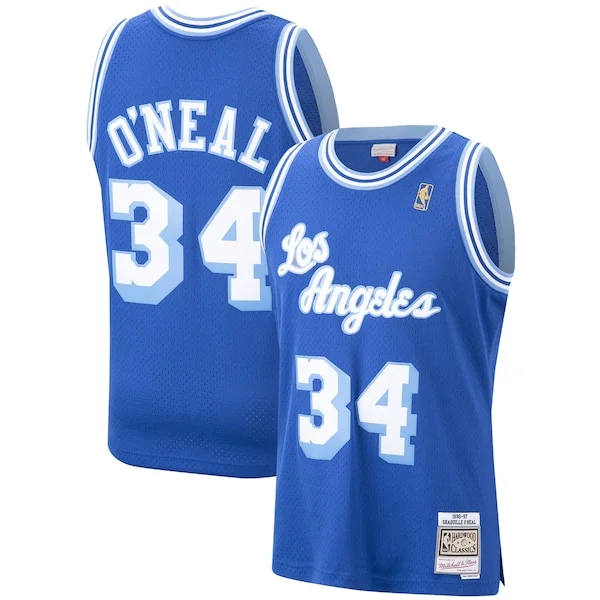 Cool Duraturo Shaquille O'Neal Los Angeles Lakers Hardwood Classics Swingman Jersey Royal/Purple/Gold