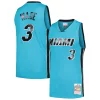 Cool Dwyane Wade Miami Heat Hardwood Classics 2005/06 Tropical Swingman Jersey Blue