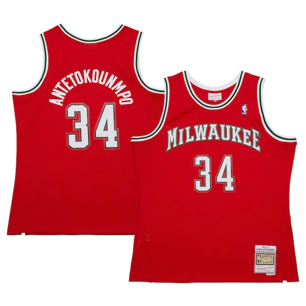 Cool Giannis Antetokounmpo Milwaukee Bucks 2014/15 Hardwood Classics Swingman Jersey Red
