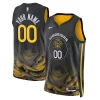 Cool Golden State Warriors Nike Unisex 2022/23 Swingman Custom Jersey City Edition Black