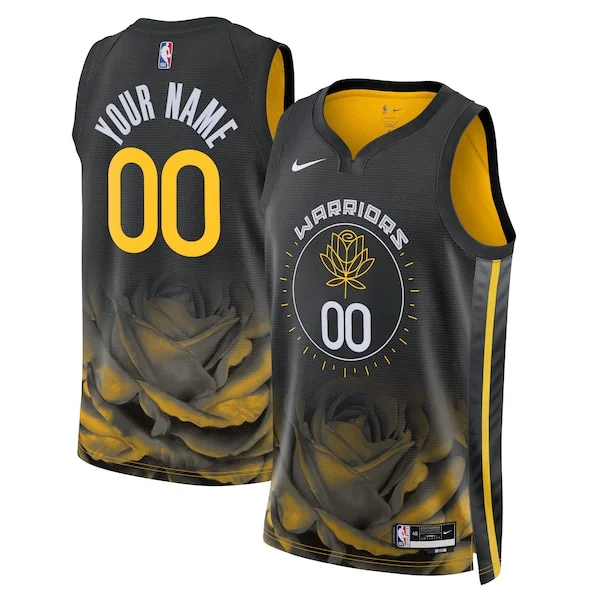 Cool Golden State Warriors Nike Unisex 2022/23 Swingman Custom Jersey City Edition Black