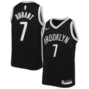 Cool Kevin Durant Brooklyn Nets Nike Youth Swingman Jersey Icon Edition Black