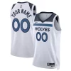 Cool Minnesota Timberwolves Nike Unisex Swingman Custom Jersey White Association Edition
