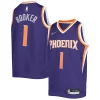 Cool Moderno Raffinato Devin Booker Phoenix Suns Nike Youth 2021/22 Diamond Swingman Jersey Icon Edition Purple