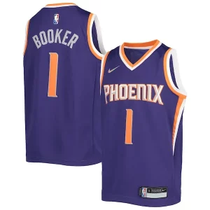 Cool Moderno Raffinato Devin Booker Phoenix Suns Nike Youth 2021/22 Diamond Swingman Jersey Icon Edition Purple