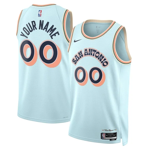 Cool Ottimo San Antonio Spurs Nike Unisex 2024/25 Custom Swingman Jersey City Edition Light Blue