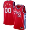 Cool Philadelphia 76ers Jordan Brand Swingman Custom Jersey Statement Edition Red