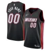 Cool Resistente Miami Heat Nike Unisex Swingman Custom Jersey Black Icon Edition