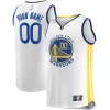 Cool Robusto Bellissimo Golden State Warriors Fast Break Custom Replica Jersey White Association Edition/Royal