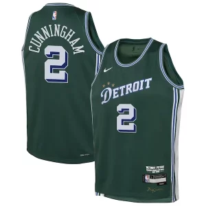 Cool Robusto Resistente Cade Cunningham Detroit Pistons Nike Youth 2022/23 Swingman Jersey City Edition Green