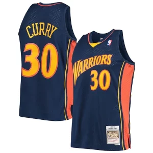 Cool Sofisticato Prestigioso Stephen Curry Golden State Warriors Hardwood Classics Swingman Jersey Navy/White