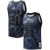 Cool Tim Duncan San Antonio Spurs Hardwood Classics 1998/99 Tie Dye Swingman Jersey Black