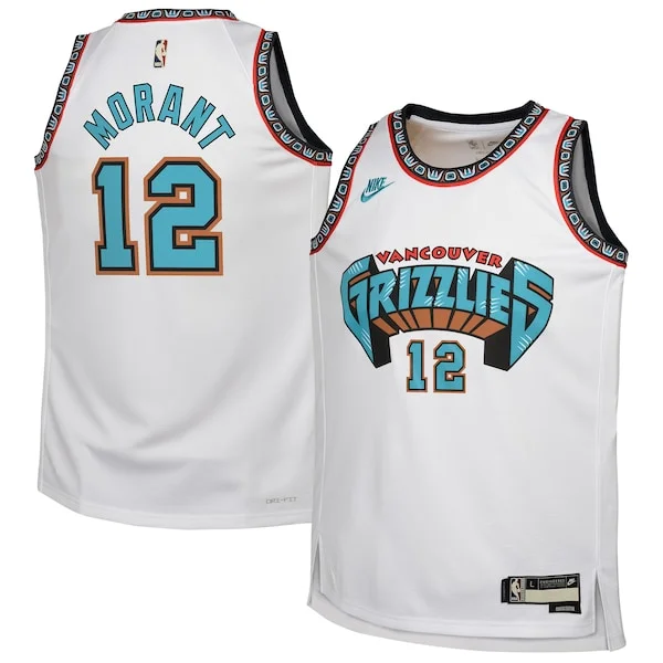 Delizioso Classico Ja Morant Memphis Grizzlies Nike Youth 2024/25 Swingman Jersey White Classic Edition