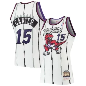 Delizioso Classico Sofisticato Vince Carter Toronto Raptors 1998/99 Hardwood Classics Authentic Jersey White