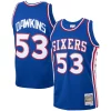 Delizioso Darryl Dawkins Philadelphia 76ers 1976/77 Hardwood Classics Swingman Jersey Royal