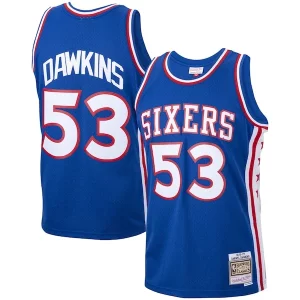Delizioso Darryl Dawkins Philadelphia 76ers 1976/77 Hardwood Classics Swingman Jersey Royal