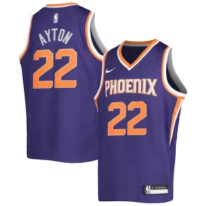 Delizioso Deandre Ayton Phoenix Suns Nike Youth Swingman Jersey Icon Edition Purple/White