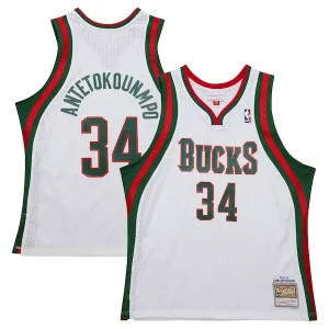 Delizioso Fantastico Giannis Antetokounmpo Milwaukee Bucks 2013/14 Hardwood Classics Swingman Jersey White