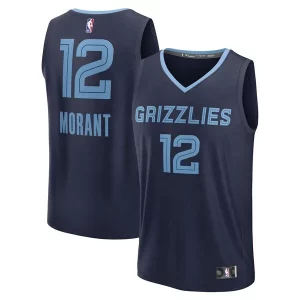 Delizioso Fascinante Robusto Ja Morant Memphis Grizzlies Fast Break Replica Player Jersey Icon Edition Navy