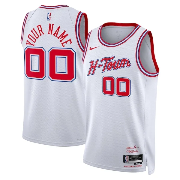 Delizioso Houston Rockets Nike Unisex 2023/24 Custom Swingman Jersey White City Edition