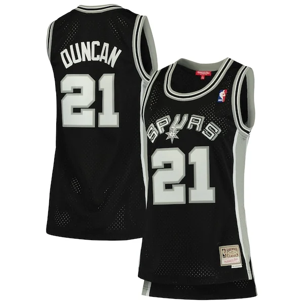 Delizioso Incantevole Tim Duncan San Antonio Spurs Women's 1998/99 Hardwood Classics Swingman Jersey Black