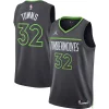 Delizioso Karl Anthony Towns Minnesota Timberwolves Jordan Brand Unisex Swingman Jersey Statement Edition Charcoal