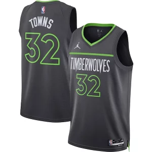Delizioso Karl Anthony Towns Minnesota Timberwolves Jordan Brand Unisex Swingman Jersey Statement Edition Charcoal