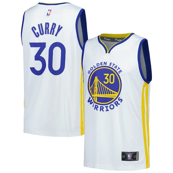 Delizioso Lussuoso Stephen Curry Golden State Warriors Fast Break Replica Player Jersey Association Edition White