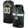 Delizioso Milwaukee Bucks Jordan Brand Swingman Custom Jersey Statement Edition Black