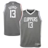 Delizioso Ottimo Duraturo Paul George LA Clippers Nike Youth 2020/21 Swingman Player Jersey Gray Earned Edition