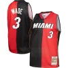 Delizioso Pratico Dwyane Wade Miami Heat Hardwood Classics 2005/06 Split Swingman Jersey Black/Red