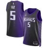 Delizioso Prestigioso Moderno De'Aaron Fox Sacramento Kings Jordan Brand Unisex Swingman Jersey Statement Edition Purple
