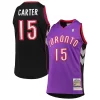 Delizioso Sofisticato Vince Carter Toronto Raptors 1999/2000 Hardwood Classics Authentic Jersey Purple