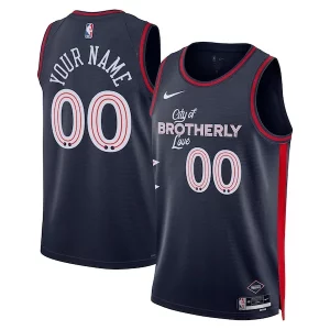 Delizioso Splendido Fascinante Philadelphia 76ers Nike Unisex 2023/24 Custom Swingman Jersey Navy City Edition