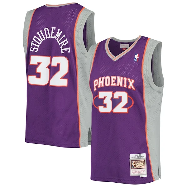 Duraturo Amar'e Stoudemire Phoenix Suns 2001/02 Hardwood Classics Swingman Jersey Purple/White