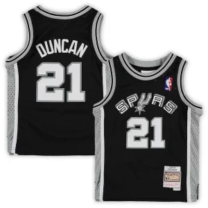 Duraturo Bellissimo Tim Duncan San Antonio Spurs Preschool 1998/99 Hardwood Classics Throwback Team Jersey Black
