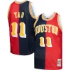 Duraturo Carino Raffinato Yao Ming Houston Rockets Hardwood Classics 2004/05 Split Swingman Jersey Navy/Red