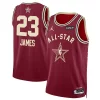 Duraturo Eccezionale Versatile LeBron James Jordan Brand Unisex 2024 NBA All Star Game Swingman Jersey Crimson