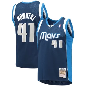 Duraturo Incantevole Dirk Nowitzki Dallas Mavericks 2011/12 Hardwood Classics Swingman Jersey Navy