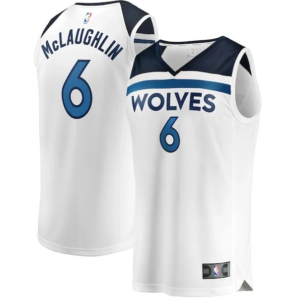 Duraturo Jordan McLaughlin Minnesota Timberwolves Youth Fast Break Replica Player Jersey Association Edition White