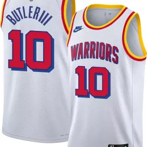 Duraturo Moderno Eccezionale Nike Adult Golden State Warriors Jimmy Butler #10 Hardwood Classic White Jersey