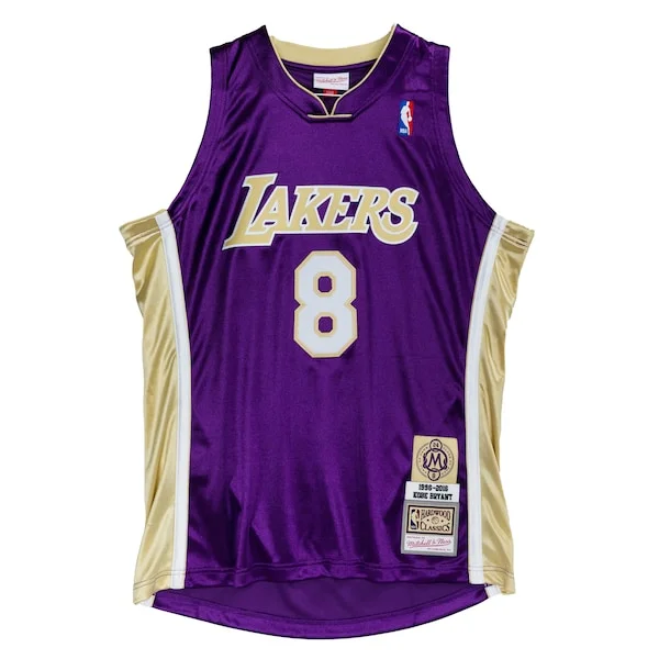 Duraturo Moderno Kobe Bryant Los Angeles Lakers Hall of Fame Class of 2020 #8 Authentic Jersey Purple/Gold