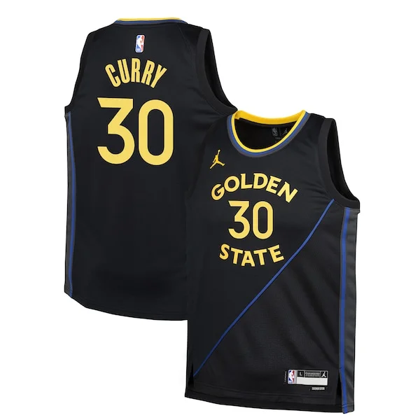 Duraturo Prestigioso Stephen Curry Golden State Warriors Jordan Brand Youth Swingman Jersey Statement Edition Navy