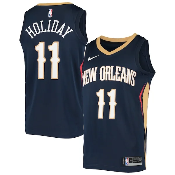 Duraturo Resistente Jrue Holiday New Orleans Pelicans Nike Swingman Jersey Navy