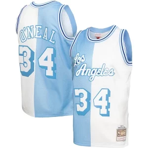 Duraturo Shaquille O'Neal Los Angeles Lakers Big & Tall Hardwood Classics 1996/97 Split Swingman Jersey Powder Blue/White