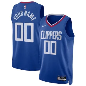 Duraturo Sofisticato Accattivante LA Clippers Nike Unisex Swingman Custom Jersey Royal Icon Edition