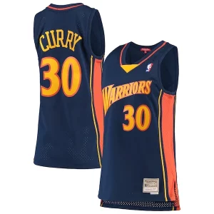 Duraturo Stephen Curry Golden State Warriors Women's 2009 10 Hardwood Classics Swingman Jersey Navy